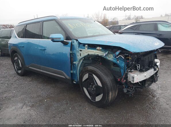 KNDAFFS53R6045930 2024 KIA EV9 Синий Передняя правая четверть