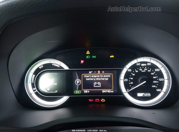KNDCB3LC3K5252572 2019 KIA NIRO Синий Вид задних сидений