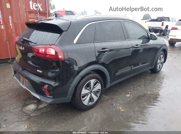 KNDCB3LC7N5510144 2022 KIA NIRO Черный Задняя правая четверть