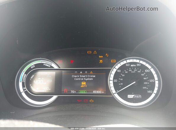 KNDCD3LD4K5265821 2019 KIA NIRO PLUG-IN HYBRID White Rear seats view