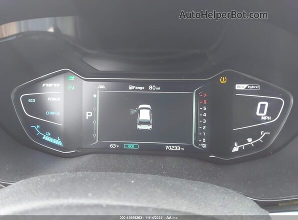 KNDCE3LC1M5482282 2021 KIA NIRO Белый Вид задних сидений