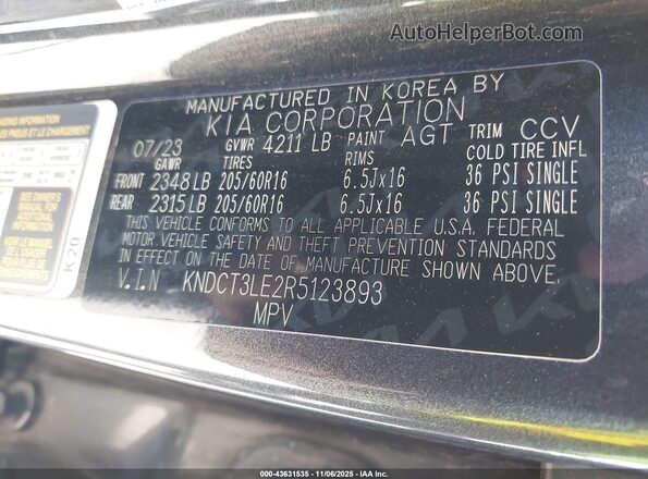 KNDCT3LE2R5123893 2024 KIA NIRO Gray Vista del compartimento del motor