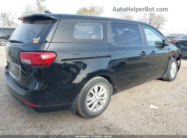 KNDMA5C11G6172318 2016 KIA SEDONA Черный Задняя правая четверть
