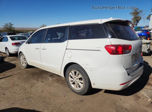 KNDMA5C17G6186689 2016 KIA SEDONA Белый Задняя левая четверть