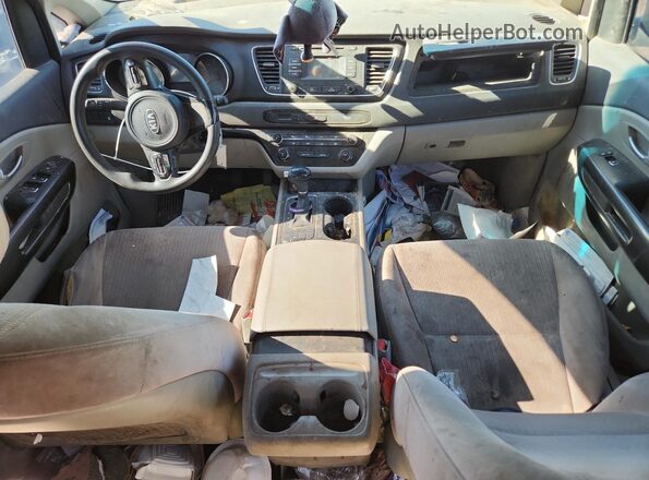 KNDMA5C17G6186689 2016 KIA SEDONA Белый Вид панели приборов