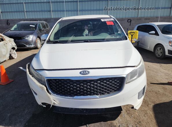 KNDMA5C17G6186689 2016 KIA SEDONA Белый Вид спереди