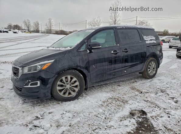 KNDMB5C13L6617939 2020 KIA SEDONA Black Przód lewy