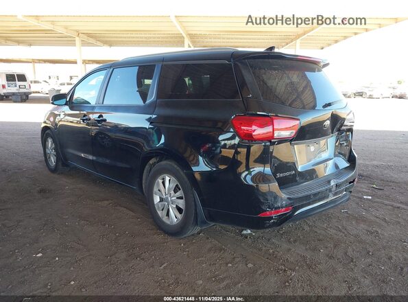 KNDMB5C14H6324090 2017 KIA SEDONA Black Tył lewy