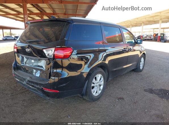 KNDMB5C14H6324090 2017 KIA SEDONA Black Tył prawy