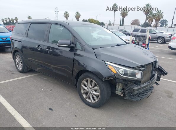 KNDMB5C15K6494353 2019 KIA SEDONA Черный Передняя правая четверть