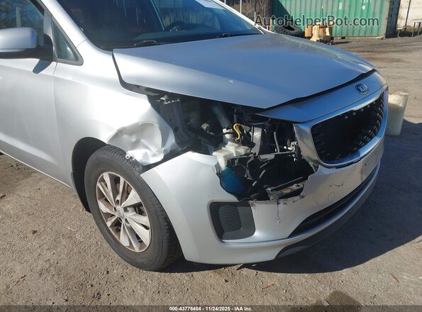 KNDMB5C17G6179738 2016 KIA SEDONA Silver წინა ხედი
