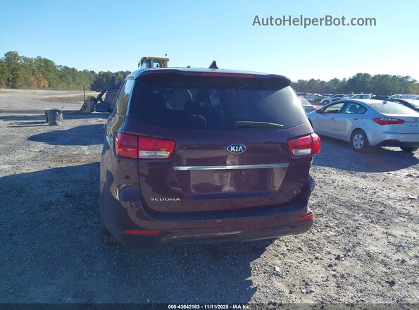 KNDMB5C1XJ6410025 2018 KIA SEDONA Бордовый 