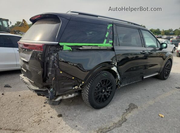KNDNE5H37P6257991 2023 KIA CARNIVAL Черный Задняя правая четверть