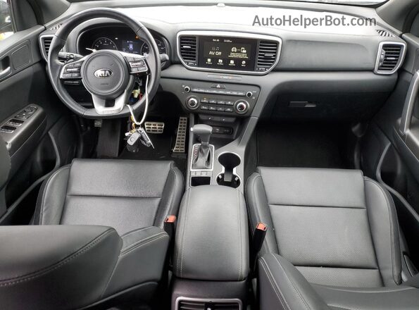 KNDP6CAC2N7011555 2022 KIA SPORTAGE Blue Widok deski rozdzielczej
