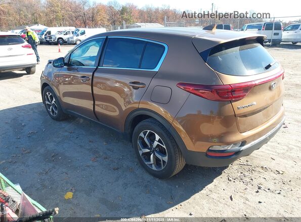 KNDPM3AC7M7852114 2021 KIA SPORTAGE Коричневый Задняя левая четверть