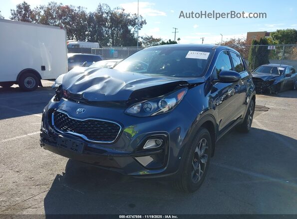 KNDPMCACXM7942535 2021 KIA SPORTAGE Dark Blue წინა მარცხენა ხედი სამი მეოთხედიდან