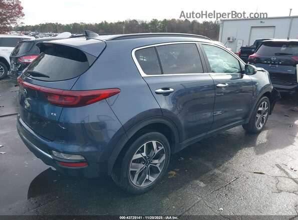 KNDPNCAC2N7964172 2022 KIA SPORTAGE Синий Задняя правая четверть