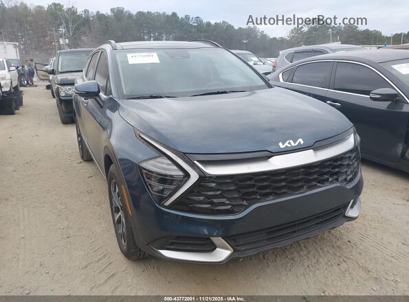 KNDPVCDG7R7155612 2024 KIA SPORTAGE HYBRID Dark Blue Передняя правая четверть