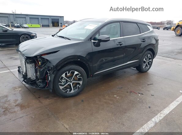 KNDPVCDG8S7247625 2025 KIA SPORTAGE HYBRID Черный Передняя левая четверть