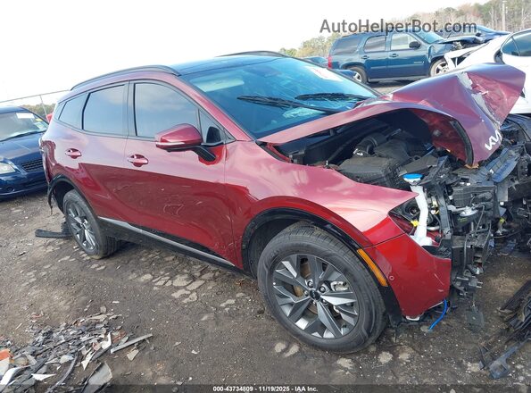 KNDPXCDG4S7213191 2025 KIA SPORTAGE HYBRID Бордовый Передняя правая четверть