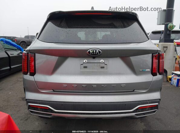 KNDRG4LG3M5055151 2021 KIA SORENTO HYBRID Серебряный 