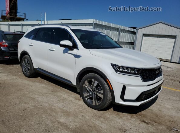 KNDRHDLG2P5228739 2023 KIA SORENTO Белый Передняя правая четверть