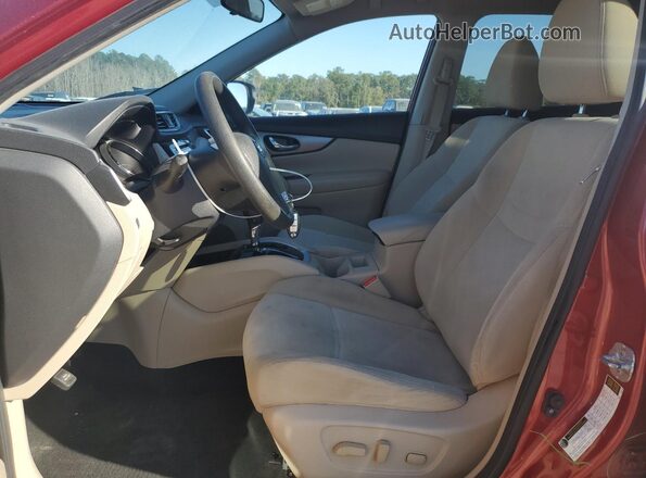 KNMAT2MT8GP601055 2016 NISSAN ROGUE Red Vista interior delantera