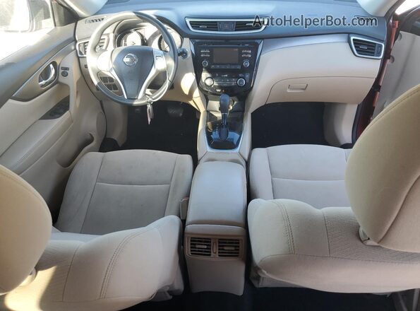 KNMAT2MT8GP601055 2016 NISSAN ROGUE Red Vista del salpicadero