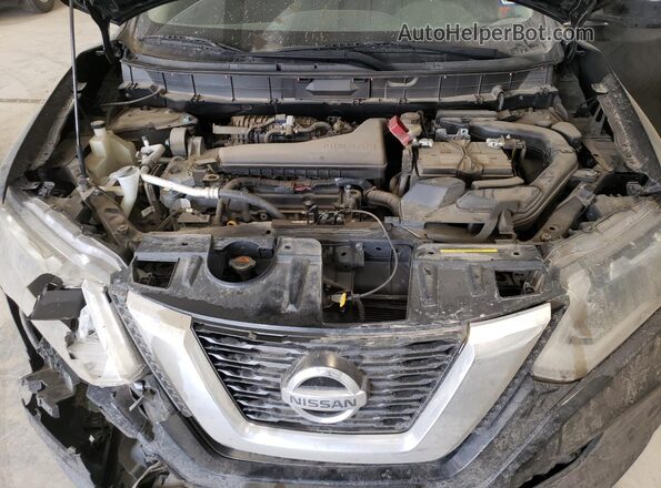 KNMAT2MV6HP541733 2017 NISSAN ROGUE Black ძრავის განყოფილების ხედი