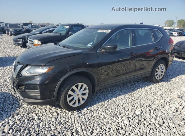 KNMAT2MV6HP541733 2017 NISSAN ROGUE Black წინა მარცხენა ხედი სამი მეოთხედიდან