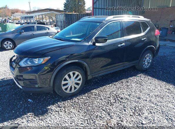 KNMAT2MV7HP573199 2017 NISSAN ROGUE Black წინა მარცხენა ხედი სამი მეოთხედიდან
