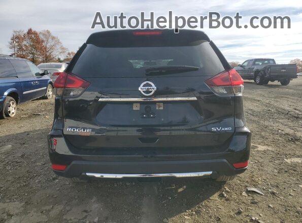 KNMAT2MV7JP601721 2018 NISSAN ROGUE Black Вид ззаду