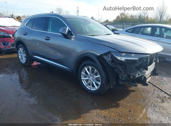 LRBAZLR48MD110759 2021 BUICK ENVISION Gray Front right