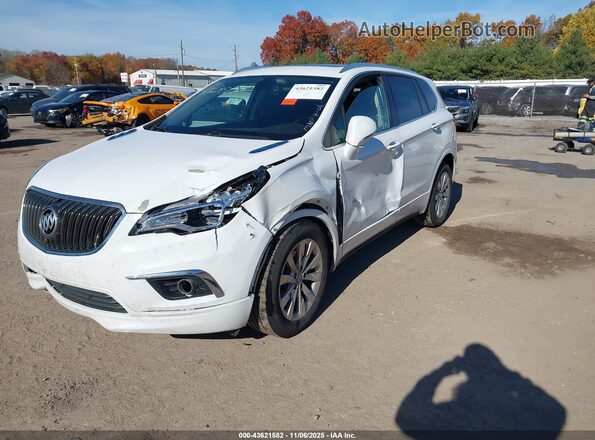 LRBFXBSA5HD200060 2017 BUICK ENVISION White Vista tres cuartos delantera izquierda