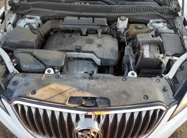 LRBFXDSAXHD216668 2017 BUICK ENVISION White Vista del compartimento del motor