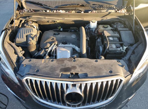 LRBFXESX4GD173566 2016 BUICK ENVISION Black Vista del compartimento del motor