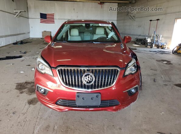 LRBFXFSX8HD020695 2017 BUICK ENVISION Maroon Widok z przodu