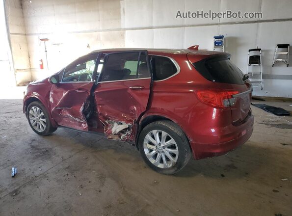 LRBFXFSX8HD020695 2017 BUICK ENVISION Maroon Tył lewy