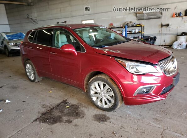 LRBFXFSX8HD020695 2017 BUICK ENVISION Maroon Przód prawy