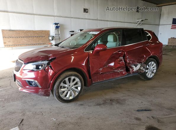 LRBFXFSX8HD020695 2017 BUICK ENVISION Maroon Przód lewy