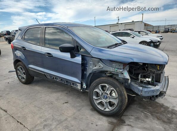 MAJ3S2FE0MC450456 2021 FORD ECOSPORT Синий Передняя правая четверть