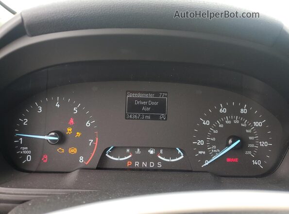 MAJ3S2FE3MC408007 2021 FORD ECOSPORT White Սարքավորումների վահանակի տեսք