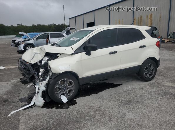 MAJ3S2FE3MC408007 2021 FORD ECOSPORT White Առջևի ձախ երեք քառորդ տեսարան