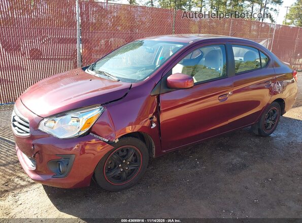 ML32F3FJ4HH000608 2017 MITSUBISHI MIRAGE G4 Burgundy Przód lewy