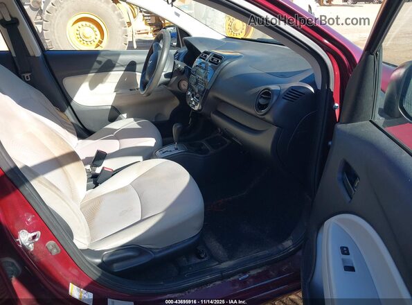 ML32F3FJ4HH000608 2017 MITSUBISHI MIRAGE G4 Burgundy Widok wnętrza z przodu