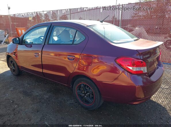 ML32F3FJ4HH000608 2017 MITSUBISHI MIRAGE G4 Burgundy Tył lewy