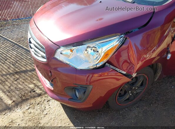 ML32F3FJ4HH000608 2017 MITSUBISHI MIRAGE G4 Burgundy Widok z przodu