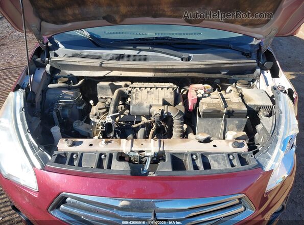 ML32F3FJ4HH000608 2017 MITSUBISHI MIRAGE G4 Burgundy Widok z tyłu