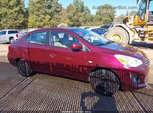 ML32F3FJ4HH000608 2017 MITSUBISHI MIRAGE G4 Burgundy Widok wnętrza z tyłu
