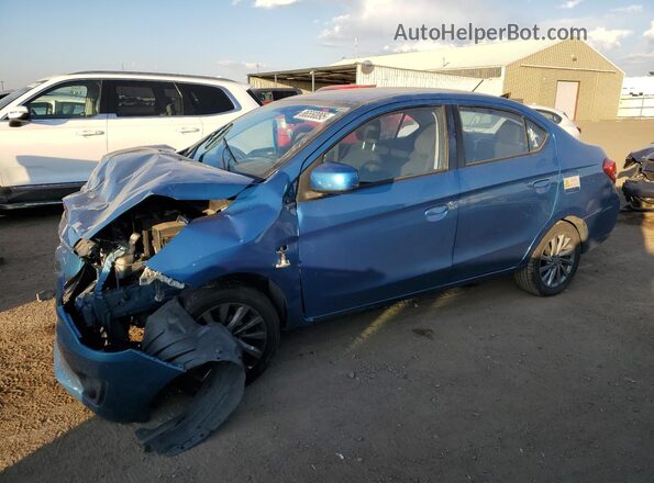 ML32F3FJ4JHF11499 2018 MITSUBISHI MIRAGE Blue Передня ліва чверть